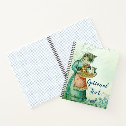  moederkat met Kittens Notitieboek (Binnen)