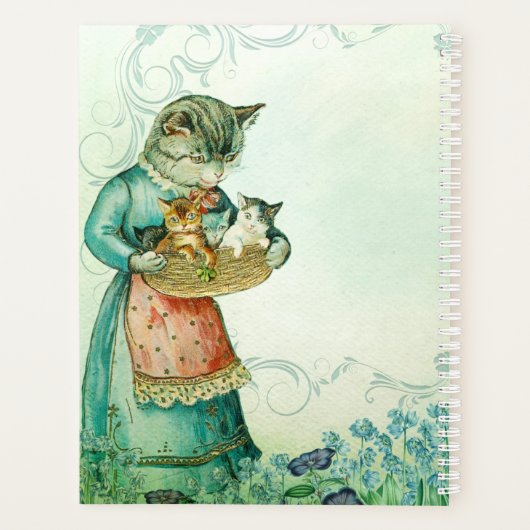 moederkat met Kittens Planner (Achterkant)