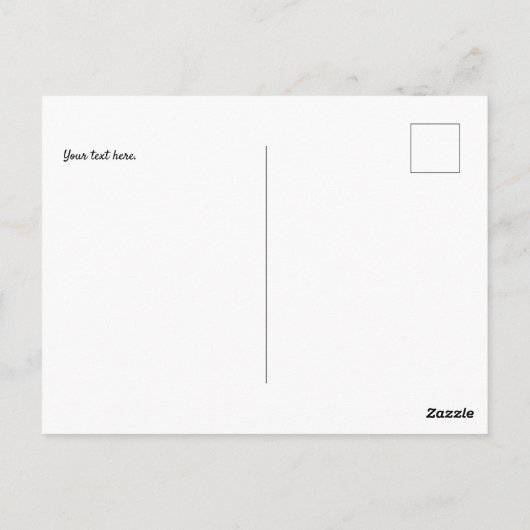 moederkat met speelgoedkinderen briefkaart (Achterkant)