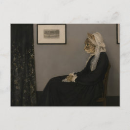 Moederkat van Whistler Parodie Klassieke Kunst Briefkaart