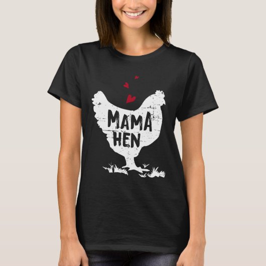 Moederkip Kippenboer Moederdag T-shirt (Voorkant)