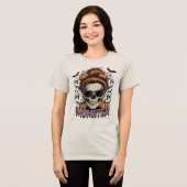 Moederkloek Schedel Halloween T-Shirt - Grappige E (Voorkant volledig)