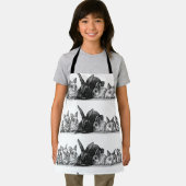 Moederkonijn en baby's schort (Insitu)