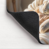 Moederkonijn met Baby-konijn Muismat (Hoek)