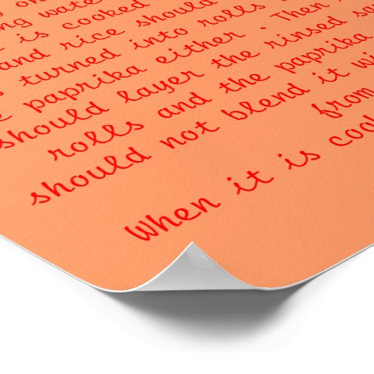 Moederkool met vulling poster (Hoek)