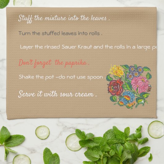 Moederkool met vulling theedoek (Gevouwen)