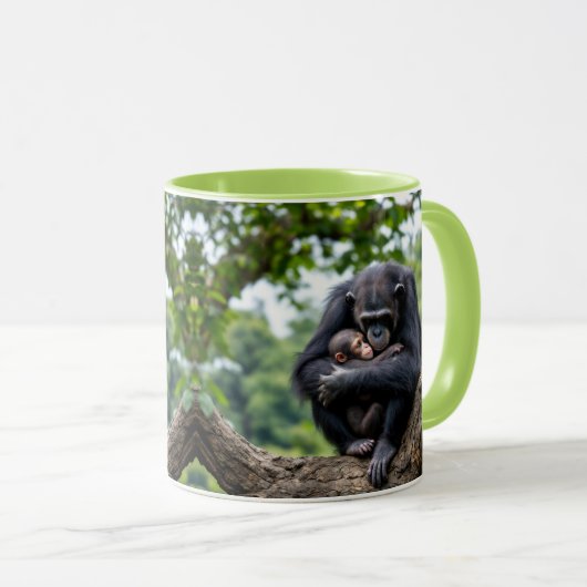 Moederkraam van een aap. mok (Voorkant rechts)