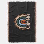 Moederkunst | Gamma Rainbow Grandma Cute Birthday Deken (Voorkant Verticaal)