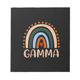 Moederkunst   Gamma Rainbow Grandma Cute Birthday Notitieblok