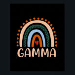 Moederkunst | Gamma Rainbow Grandma Cute Birthday Poster<br><div class="desc">Moederkunst | Gamma Rainbow Grandma Cute Birthday</div>