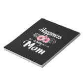 Moederkunst | Geluk is een moederdag Notitieblok (Linkerzijde)
