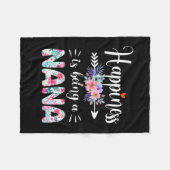 Moederkunst | Geluk is een natuurramp in de Nana Fleece Deken (Voorkant (Horizontaal))