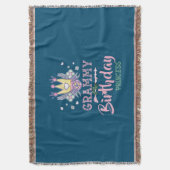 Moederkunst | Grammy van de Birthday Princess Xmas Deken (Voorkant Verticaal)
