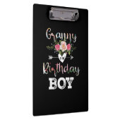 Moederkunst | Granny of a Birthday Boy Klembord (Rechts)