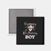 Moederkunst | Granny of a Birthday Boy Magneet (Voorkant / Achterkant)