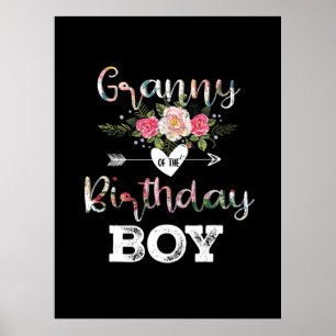 Moederkunst   Granny of a Birthday Boy Poster
