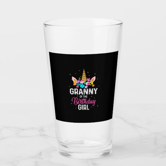 Moederkunst | Granny van de vogeldag Glas (Voorkant)