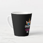 Moederkunst | Granny van de vogeldag Latte Mok (Linkerhoek)