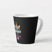 Moederkunst | Granny van de vogeldag Latte Mok (Rechterhoek)