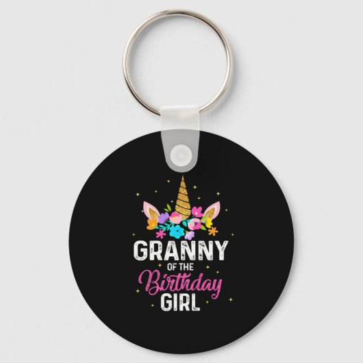 Moederkunst | Granny van de vogeldag Sleutelhanger (Voorkant)