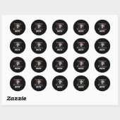 Moederkunst | Grootmoeder van een geboorte jongen Ronde Sticker (Vel)