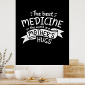 Moederkunst is de beste medicijn poster (Keuken)