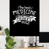 Moederkunst is de beste medicijn poster (Thuiskantoor)