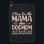 Moederkunst | Mam en hond Mam Birthday Golfhanddoek<br><div class="desc">Moederkunst | Mam en hond Mam Birthday</div>