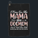 Moederkunst | Mam en hond Mam Birthday Golfhanddoek<br><div class="desc">Moederkunst | Mam en hond Mam Birthday</div>