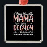 Moederkunst | Mam en hond Mam Birthday Metalen Ornament<br><div class="desc">Moederkunst | Mam en hond Mam Birthday</div>