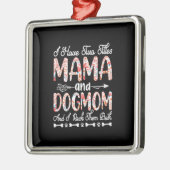 Moederkunst | Mam en hond Mam Birthday Metalen Ornament (Links)
