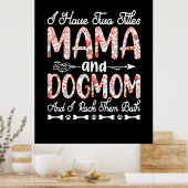 Moederkunst | Mam en hond Mam Birthday Poster (Keuken)