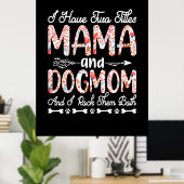Moederkunst | Mam en hond Mam Birthday Poster (Thuiskantoor)