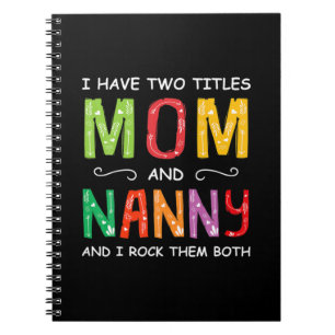 Moederkunst   Mam en Nanny die ik 's ochtends gooi Notitieboek