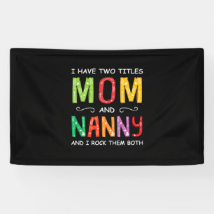Moederkunst   Mam en Nanny die ik 's ochtends gooi Spandoek