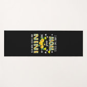 Moederkunst | Mam en Nini Floral Birthday Yogamat (Voorkant (horizontaal))