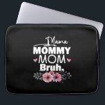 Moederkunst | Mama mama Bruh Floral Birthday Laptop Sleeve<br><div class="desc">Moederkunst | Mama mama Bruh Floral Birthday</div>