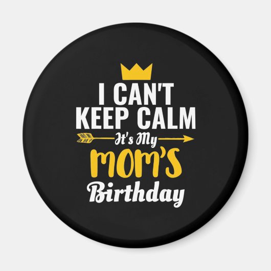 Moederkunst | Mijn MOM's van Birthday Magneet (Voorkant)