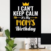 Moederkunst | Mijn MOM's van Birthday Poster (Thuiskantoor)