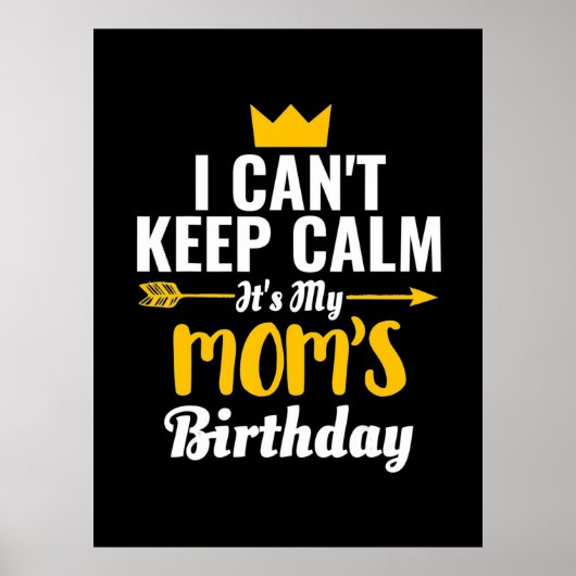 Moederkunst | Mijn MOM's van Birthday Poster (Voorkant)