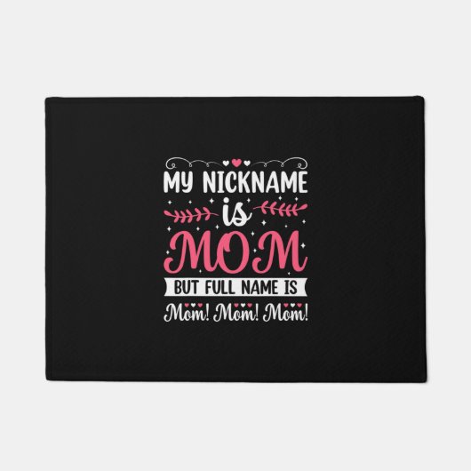 Moederkunst | Mijn naam is mam Birthday Deurmat (Voorkant)