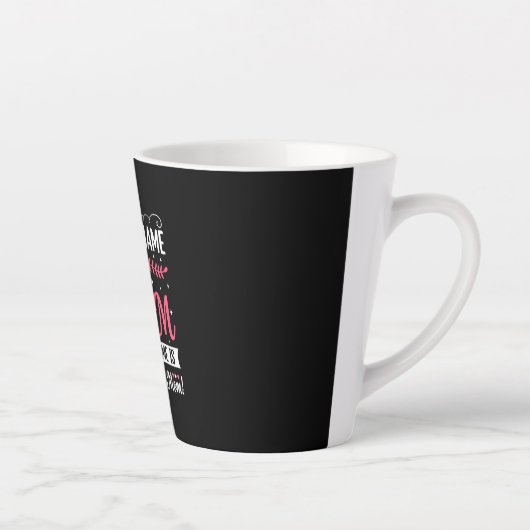 Moederkunst | Mijn naam is mam Birthday Latte Mok (Rechts)