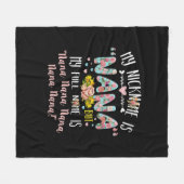 Moederkunst | Mijn naam is Nana Birthday Fleece Deken (Voorkant (Horizontaal))