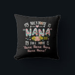 Moederkunst | Mijn naam is Nana Birthday Kussen<br><div class="desc">Moederkunst | Mijn naam is Nana Birthday</div>