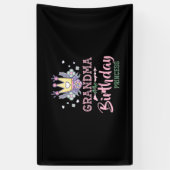 Moederkunst | oma van de Birthday prinses mas Spandoek (Verticaal)