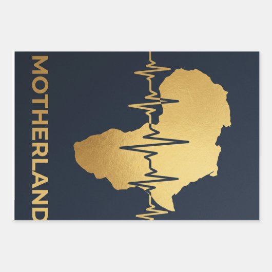 moederland gecertificeerd  inpakpapier vel (Voorkant)