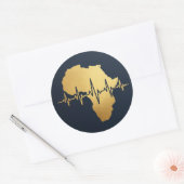 moederland gecertificeerd ronde sticker (Envelop)