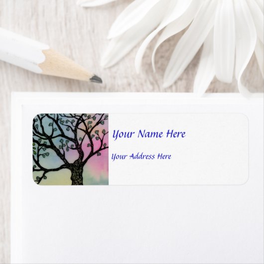 Moederliefde - Bomen op Vellum en Waterverf Etiket (Insitu)