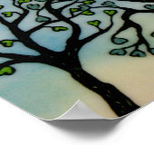 Moederliefde - Bomen op Vellum en Waterverf Poster (Hoek)