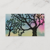 Moederliefde - Bomen op Vellum en Waterverf Visitekaartje (Achterkant)